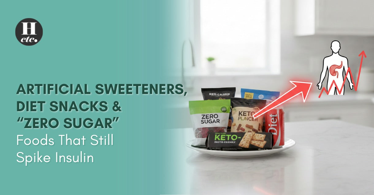Artificial Sweeteners, Diet Snacks & “Zero Sugar” Foods That Still Spike Insulin