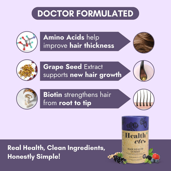 Hair gummies ingredients benefits